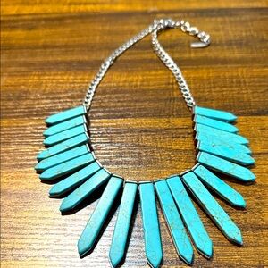 BaubleBar Turquoise Spike Necklace